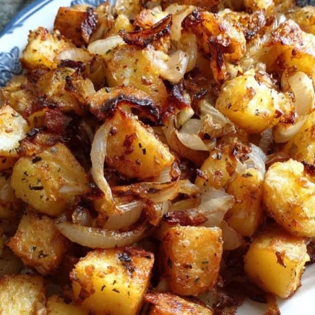 Fried Potatoes & Sweet Onions.